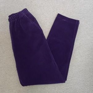 Lands' End Eggplant Stretch Corduroy Pants
